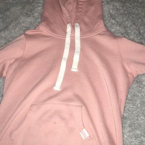 A pink hoodie